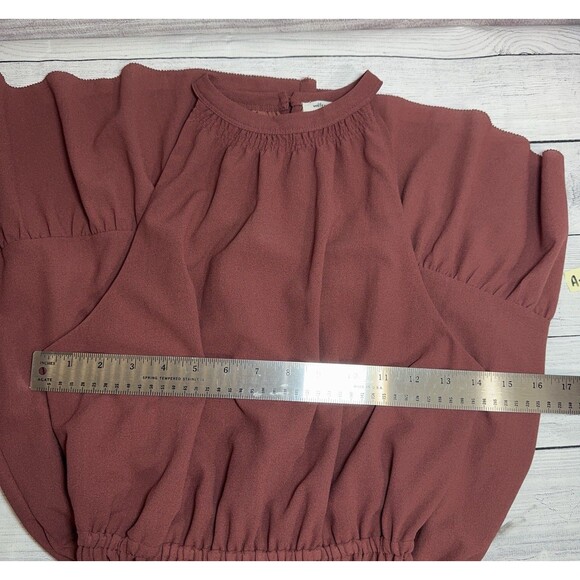 Aritzia Wilfred Effet Mini Dress Size XS BROWN - Picture 12 of 12